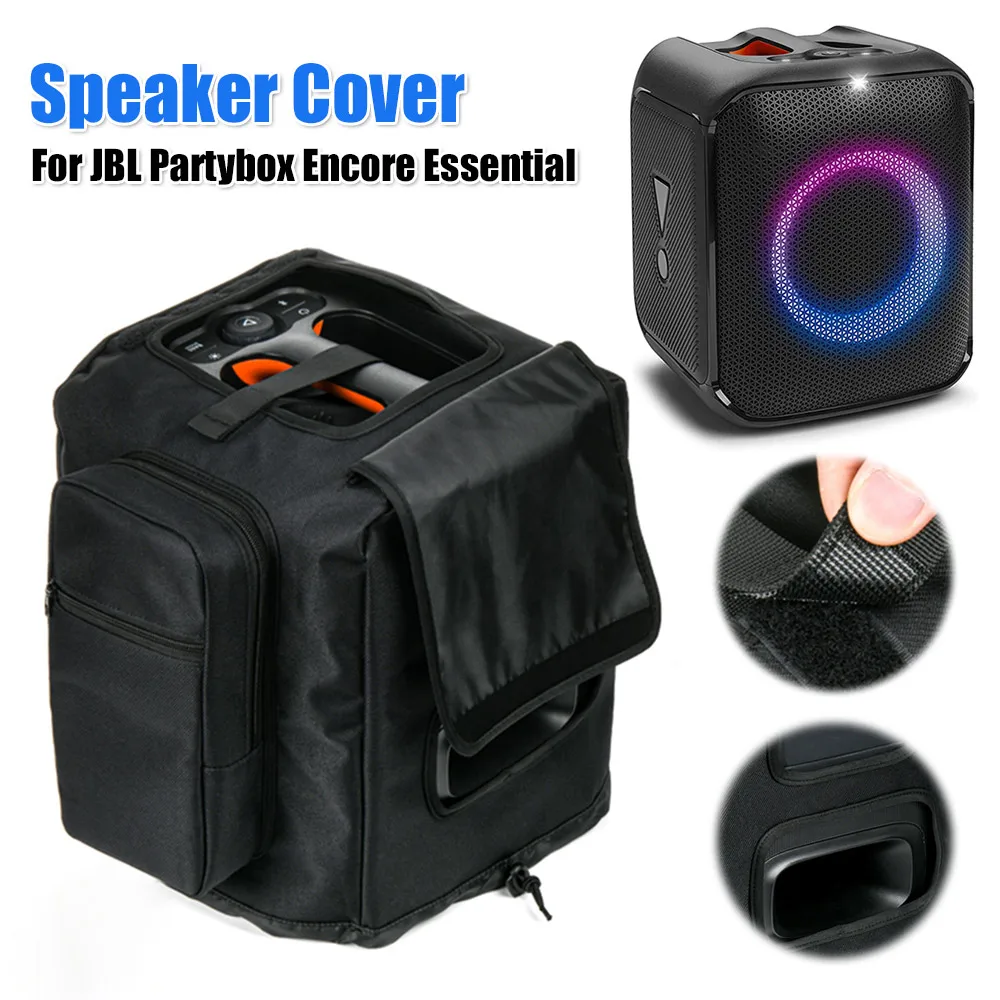 

Защитный чехол для динамика из ткани Оксфорд 600D, пылезащитный дорожный чехол с боковым отделением для микрофона для JBL PartyBox Encore