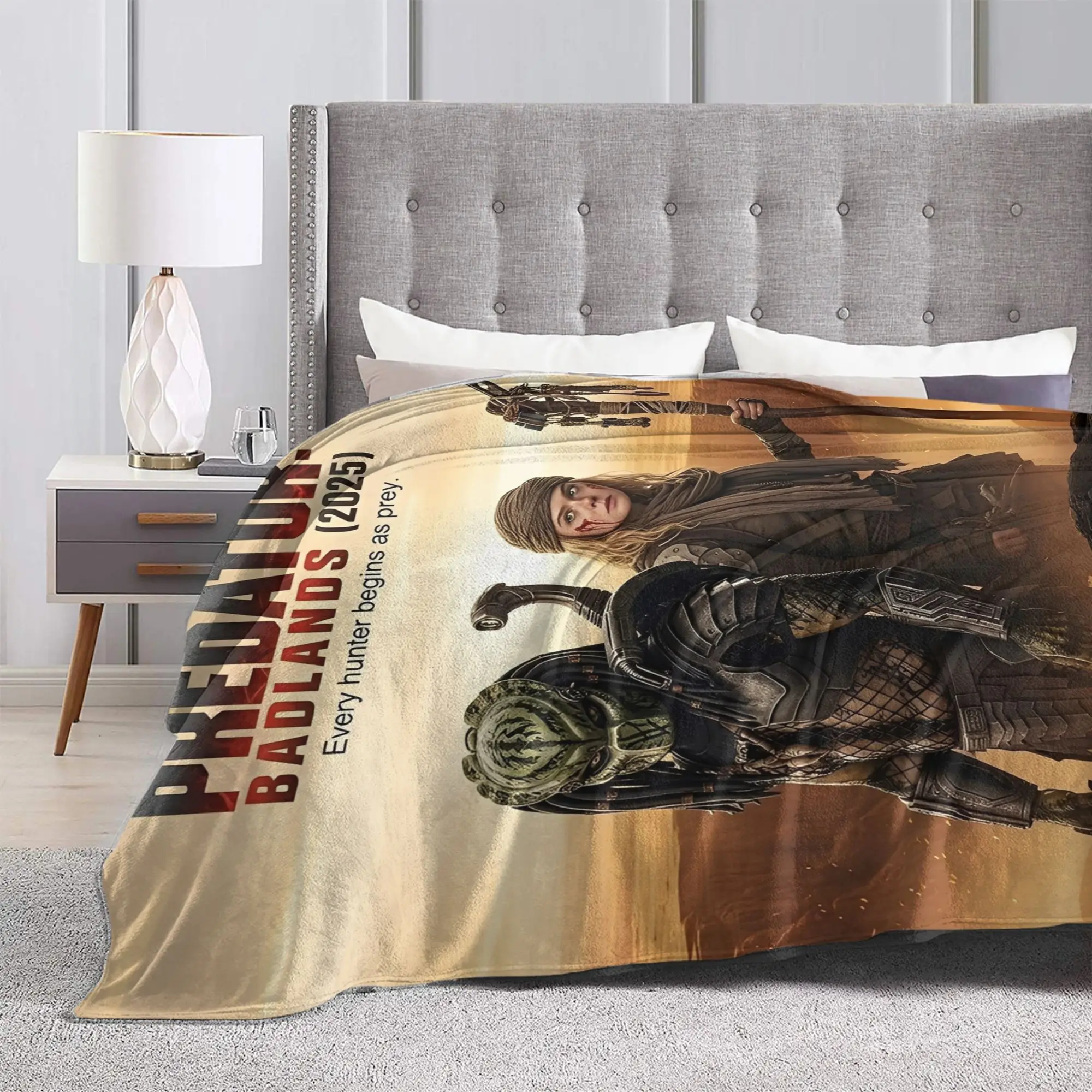 2025 المفترس: بطانية رمي الأراضي الأريكة بطانية قطيفة ناعمة غامضة مقاس 50 × 60 بوصة مفارش سرير متعددة الأحجام لجميع المواسم