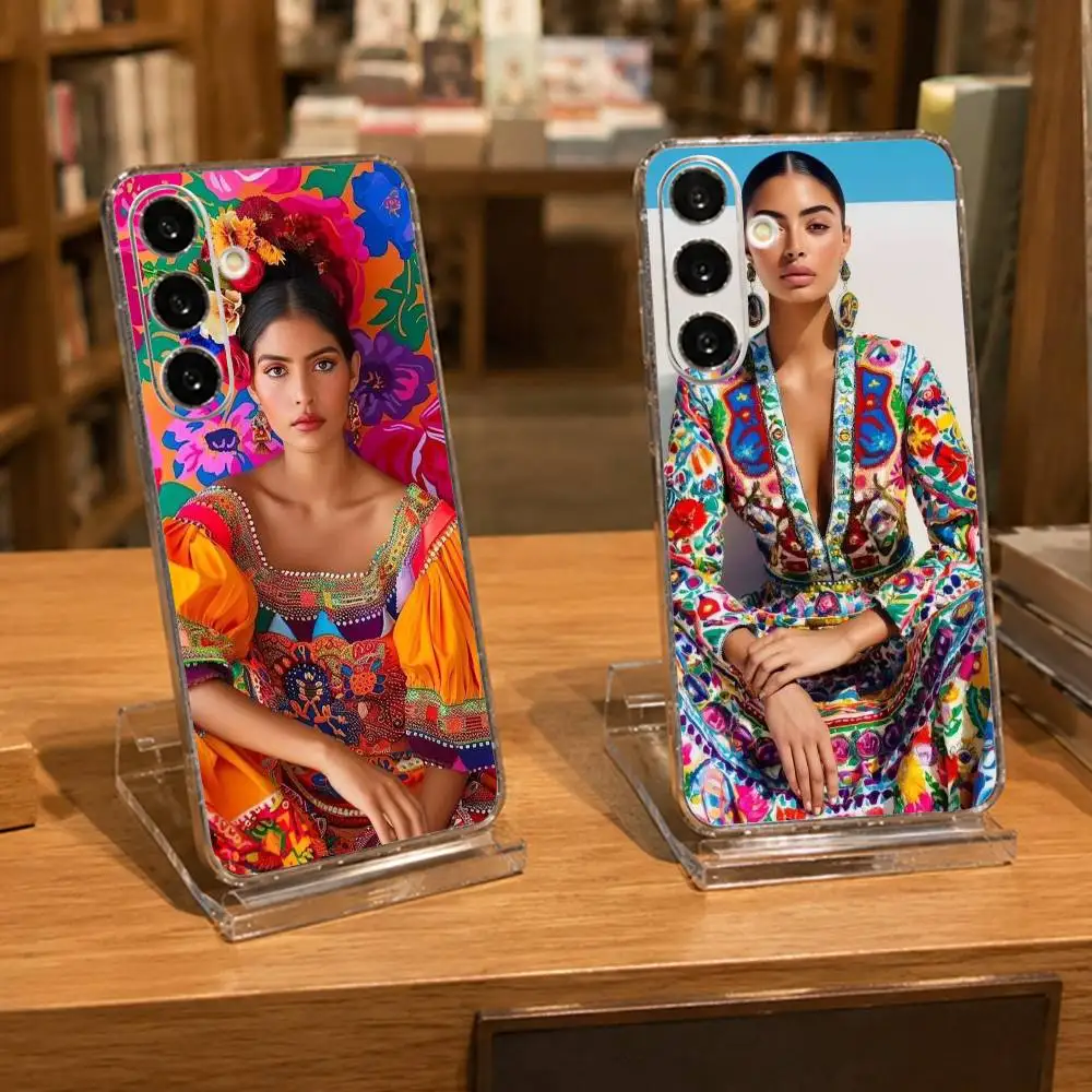 Mexico fashion art Phone Case For Samsung A71, A70, A52, A51, A40, A30, A20 Transparent Cover