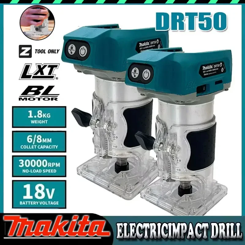

Аккумуляторный фрезер Makita DRT50 с бесщеточным двигателем для обработки дерева и гравировки