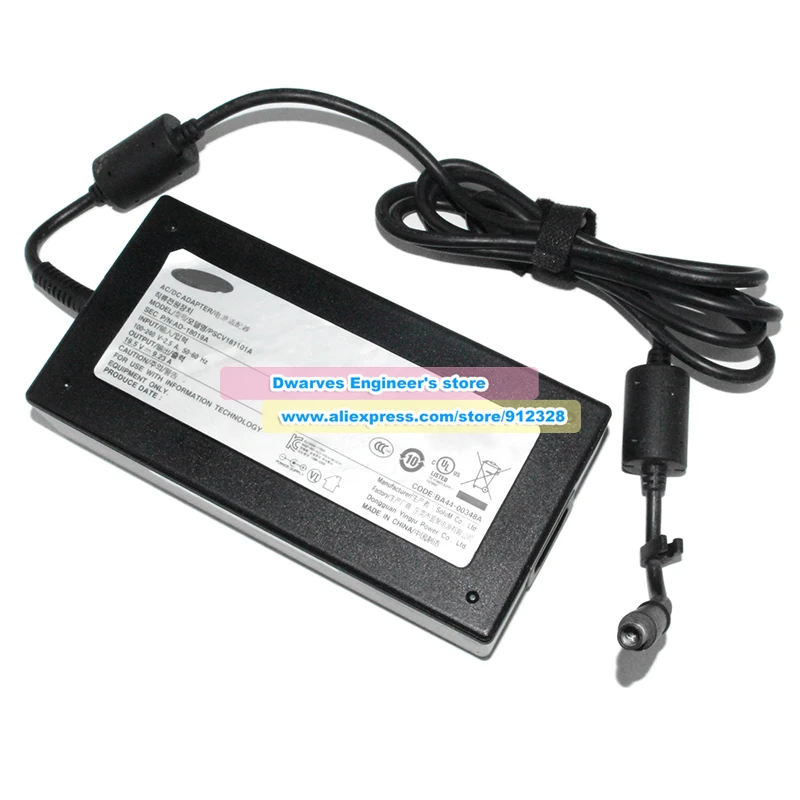 Adaptateur secteur d'origine AD-18019A PSCV 181101 Un chargeur 19,5 V 9,23 A 180 W pour Samsung Odyssey NP800G5H-XS1US BA44-00348A PA-1181-96