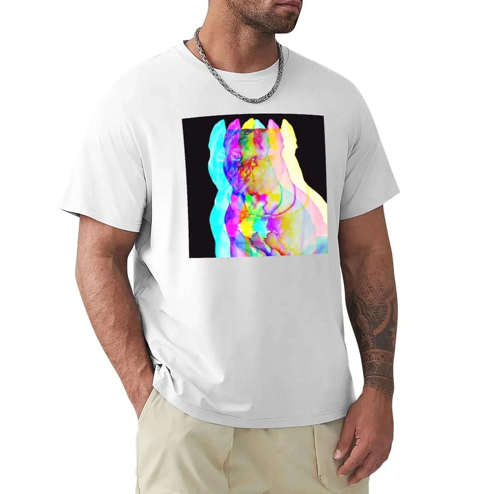 

Pitbull Dual Tone Colour Block Art T-Shirt