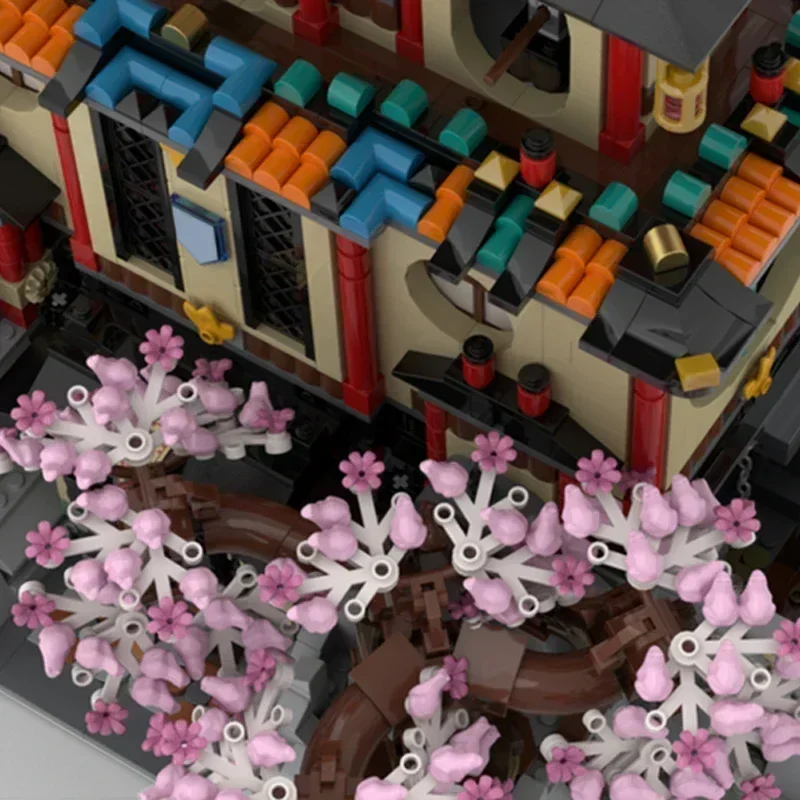 

China City Series Moc Building Blocks Dragon Fortress Model Technology Brick DIY Educational Toy For Holiday Construstion Gifts