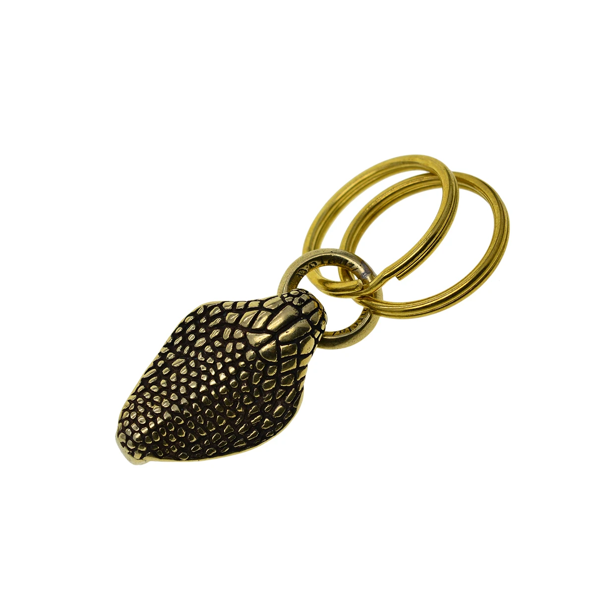 Super fino antigo bronze cru 3D cobra naja naja cobra japonês peixe gancho chaveiros jean cadeia DIY, chaveiros motociclista, clipe carteira