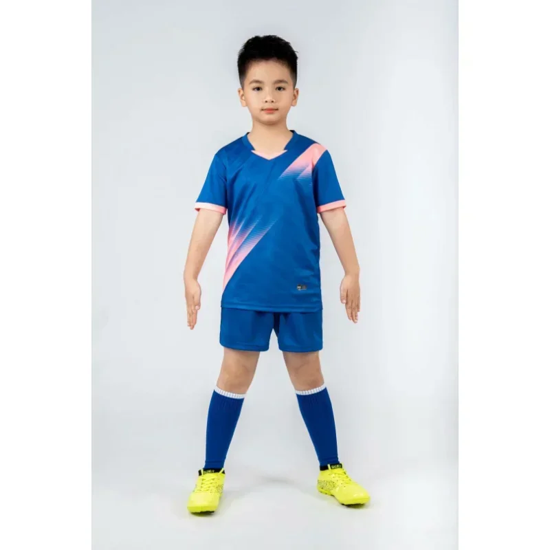 Boys Football Jersey tracksuit Child Soccer Sports Uniforms Kids Play Ball Sportswear Kits vest children\'s football suit Socks