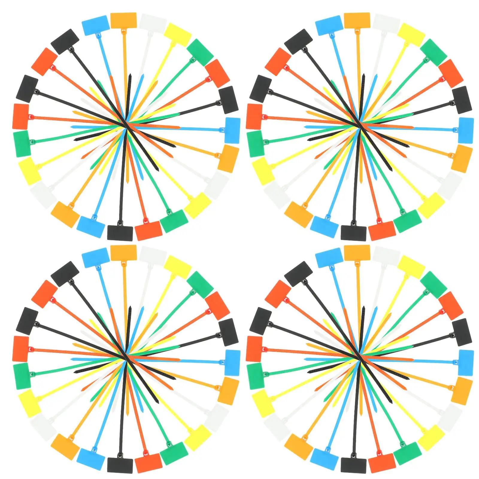 

250 Pcs Cable Tie Wraps Small Numbered Zip Ties Labels Tags with Labeler Organizer