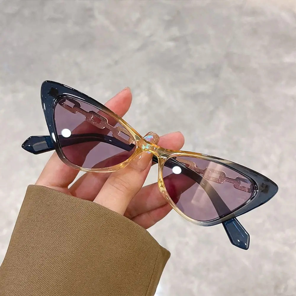 Gafas sol pesca estilo gato triangulares montura pequeña unisex negras