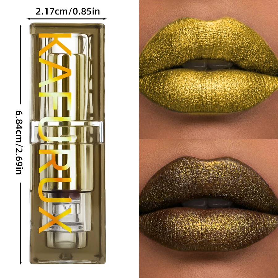 Rossetto metallizzato bicolore con glitter luccicanti Penna per labbra Finitura in velluto opaco Tinta per labbra liscia ad alto pigmento Trucco coreano