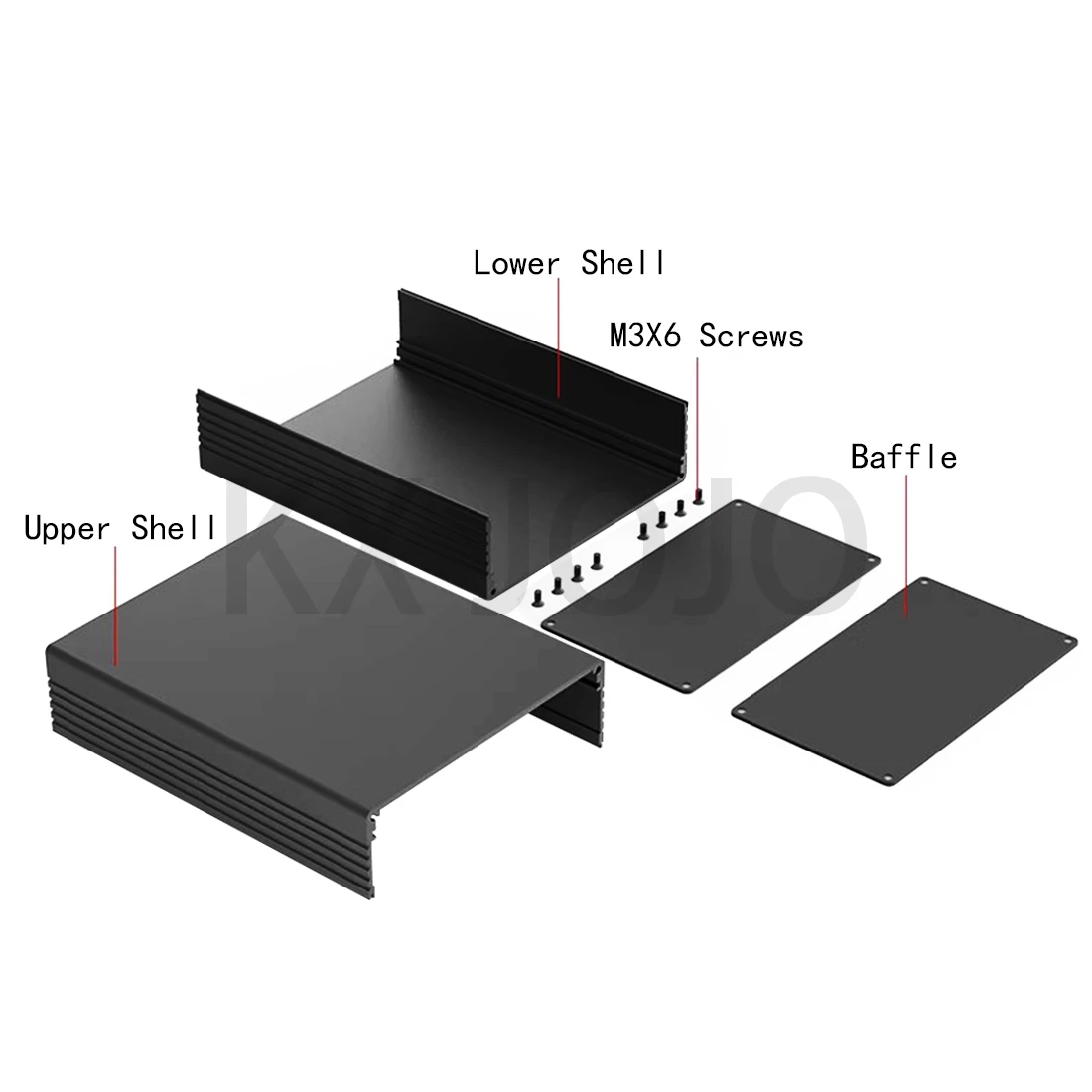 Aluminum Enclosure 127*75*100/150/170/200mm Circuit Board Box Power Box Instrumentation Profile Shell Controller Customization