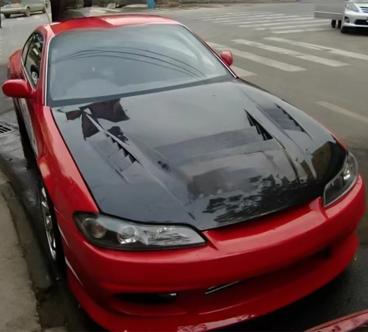 

For Nissan S15 HZ Style FRP Hood Cover Car Modification Accessories Are Suitable for Nissan