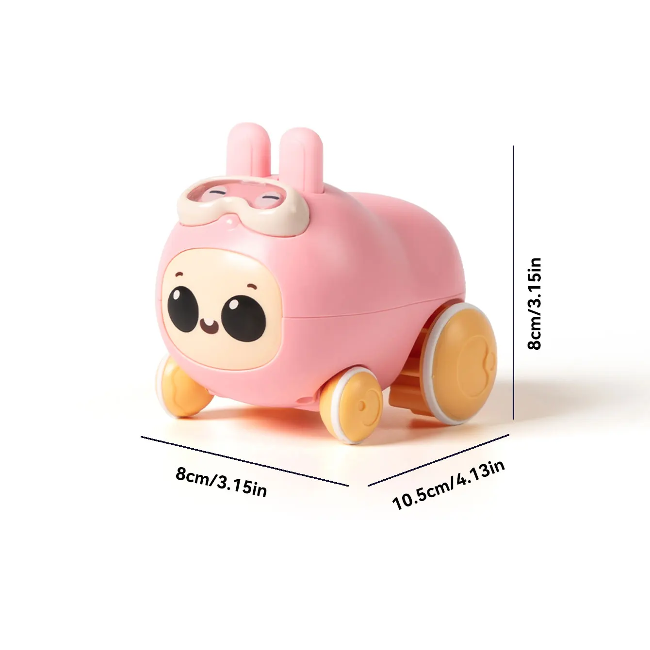 Water toy car water and land dual-use interactive wind-up cable power cartoon animal car