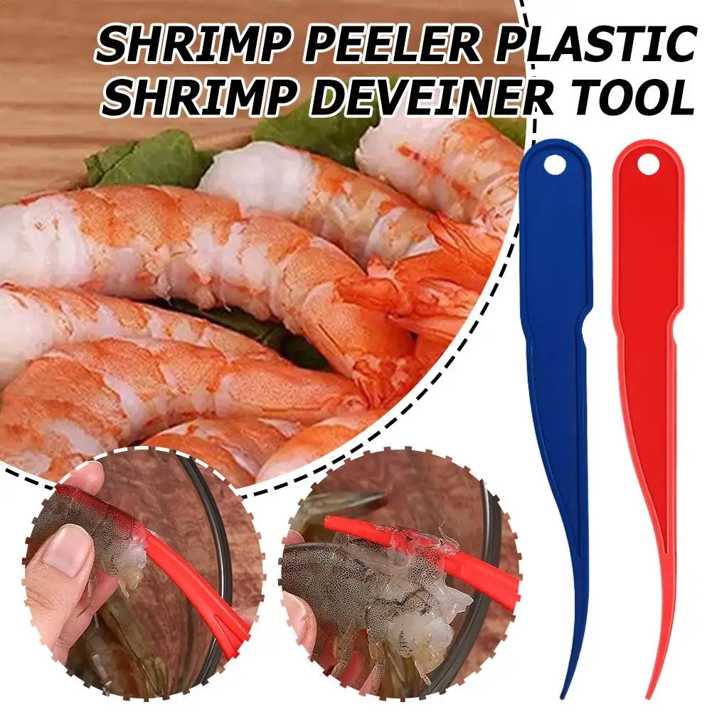 1Pcs Shrimp Peeler Plastic Shrimp Deveiner Tool Shrimp Cleaner For Kitchen Shrimp Deveining Peel Tool J7E0