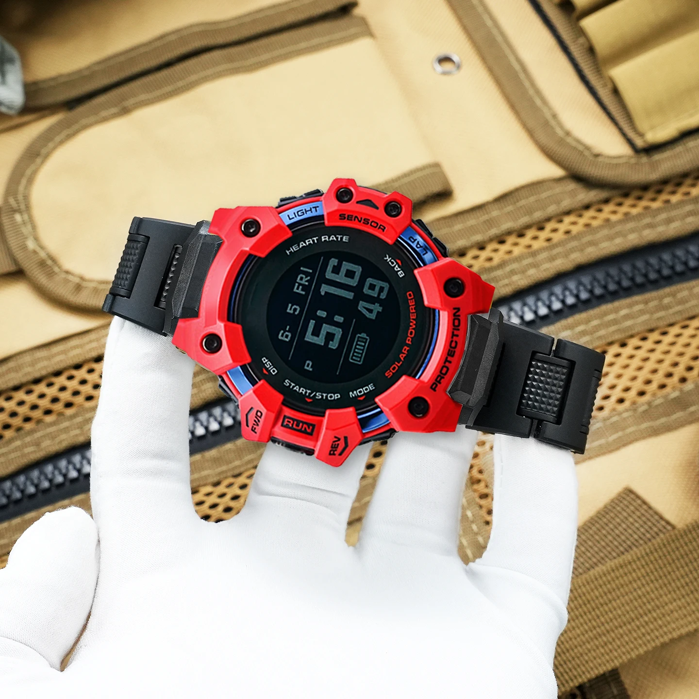Lightweight Plastic-Steel Replacement Strap for Outdoor Sports  for Casio Catman Series 3475 and GBD-H1000 Series view 5