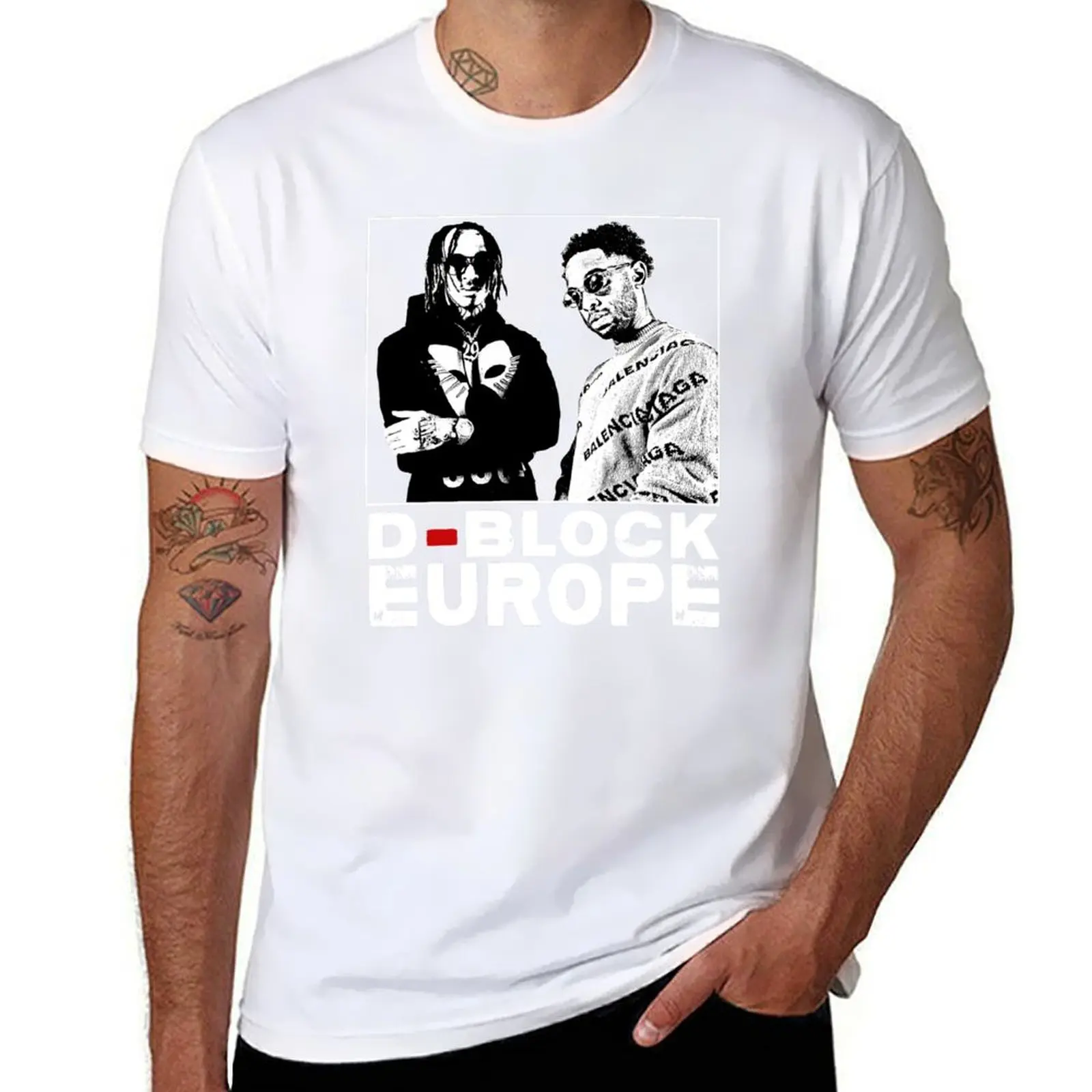 

Classic D Block Europe Black and White Design T-Shirt graphic t shirts for man man t shirts for men T-Shirt