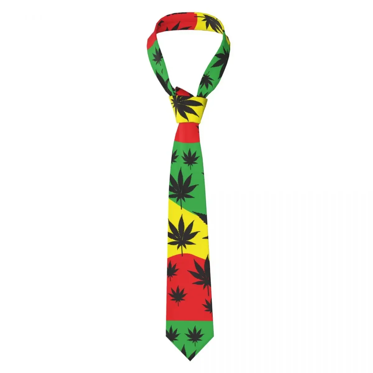 Mens Tie Classic Neckties Rasta Flag With Hip Hop Gorros Narrow Collar Slim Casual Tie Accessories Gift