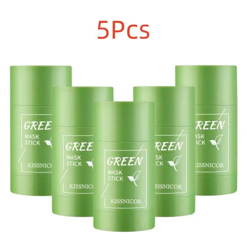 

5Pcs HOT Selling Green Tea Solid Cleansing Mask Dispel Acne Blemish Mark Remove Blackhead Acne Film Hydrating Mask