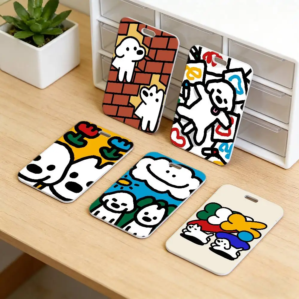 Correa de Cuello Cómoda con Diseño Kawaii de M-Matsui, con Porta Identificación Transparente, Funda Protectora Duradera para Tarjetas de Empleado de Oficina