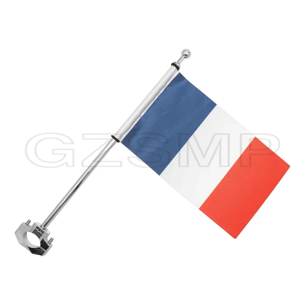 15mm-35mm  tube diameter Universal Flag Pole Motorcycle Luggage Rack Flag Shelf Adjustable For Harley Honda Yamaha Suzuki