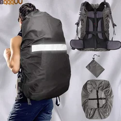 Mochila de alta visibilidad cubierta de lluvia con tira reflectante, 100% impermeable, ultraligero, camping, viajes al aire libre, 1 pieza