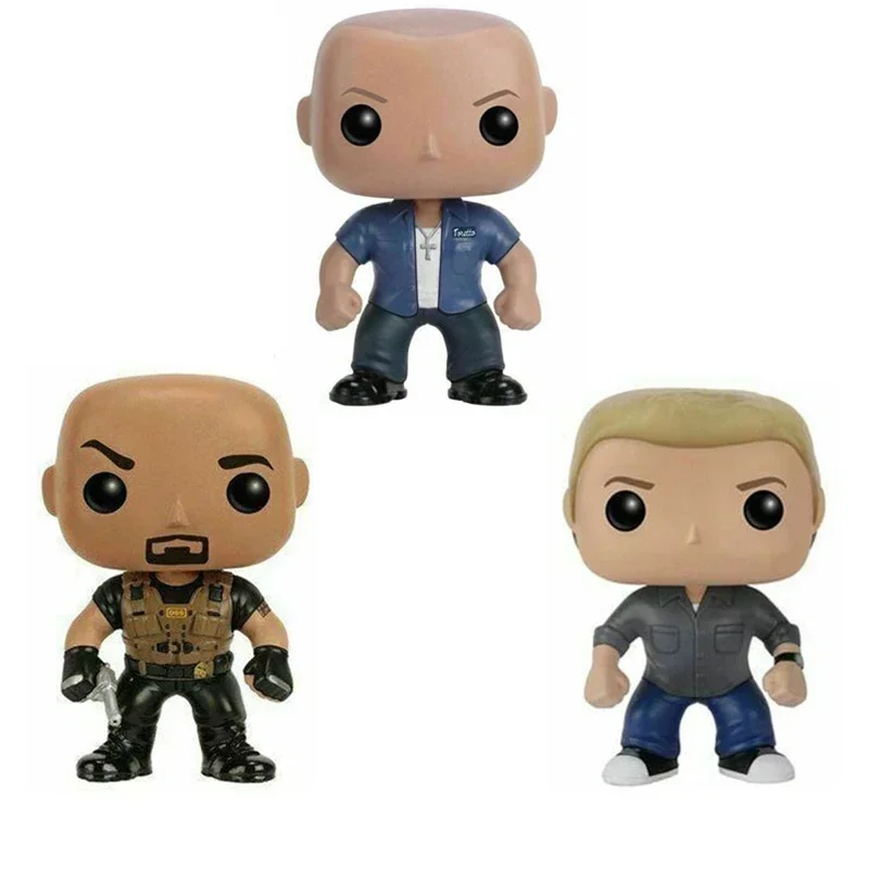 FUNKO POP  NEW Arrival Fast Furious Dom Toretto #275 Brain O'conner #276 Luke Hobbs #277 Figure Toys Vinyl Collection Model