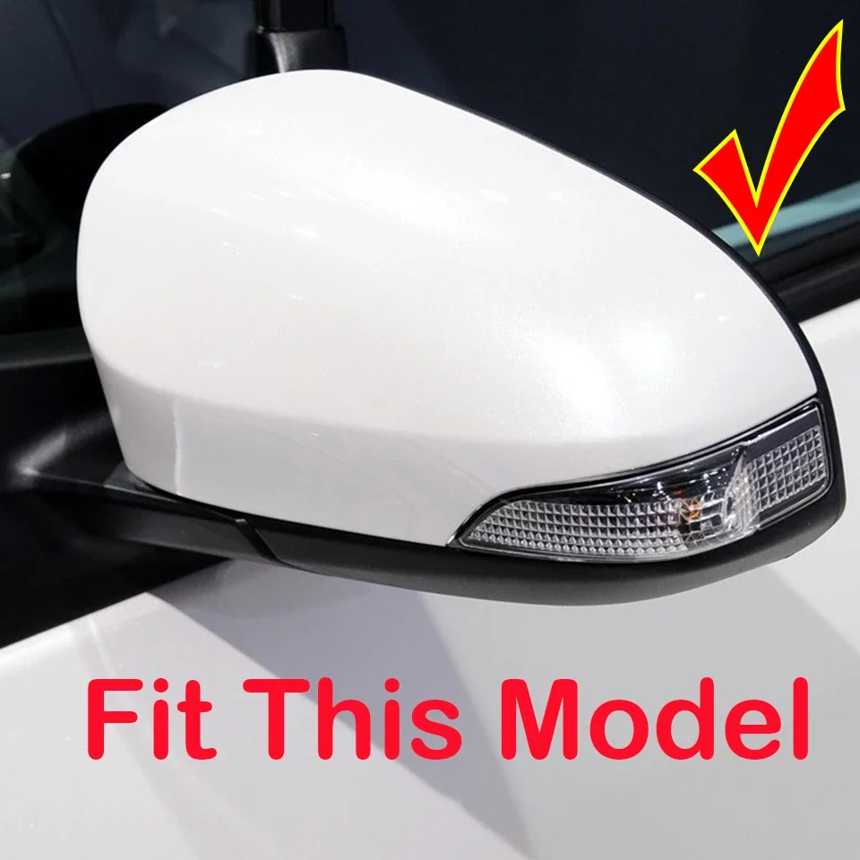 Auto Rearview Mirror Housing Shell Cover For Toyota Yaris 2012 2013 2014 2015 2016 2017 2018 2019 Wing Outside Mirror Cap Lid