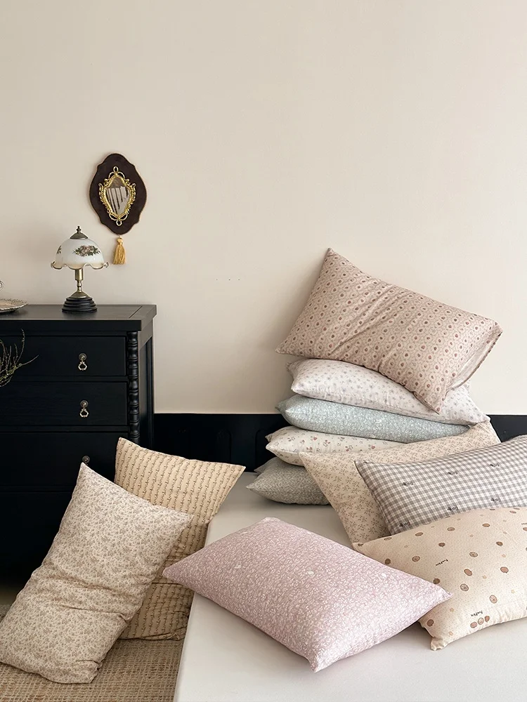 

Ультрамягкая наволочка из чистого хлопка, двухслойная, из муслина, детский размер 48x74 см, аксессуары для постельного белья, наволочка для одного человека