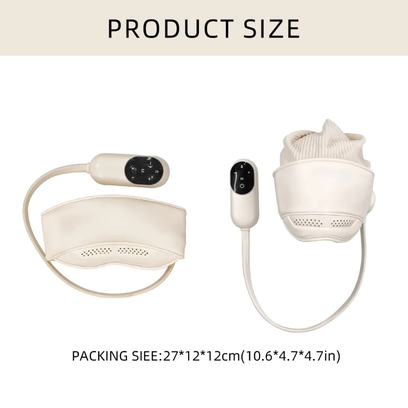 Elektrisch hoofdmassageapparaat met 4 massagemodus-ontlastkappen Massageapparaat Elektrische oogmassageapparaat voor volwassenen