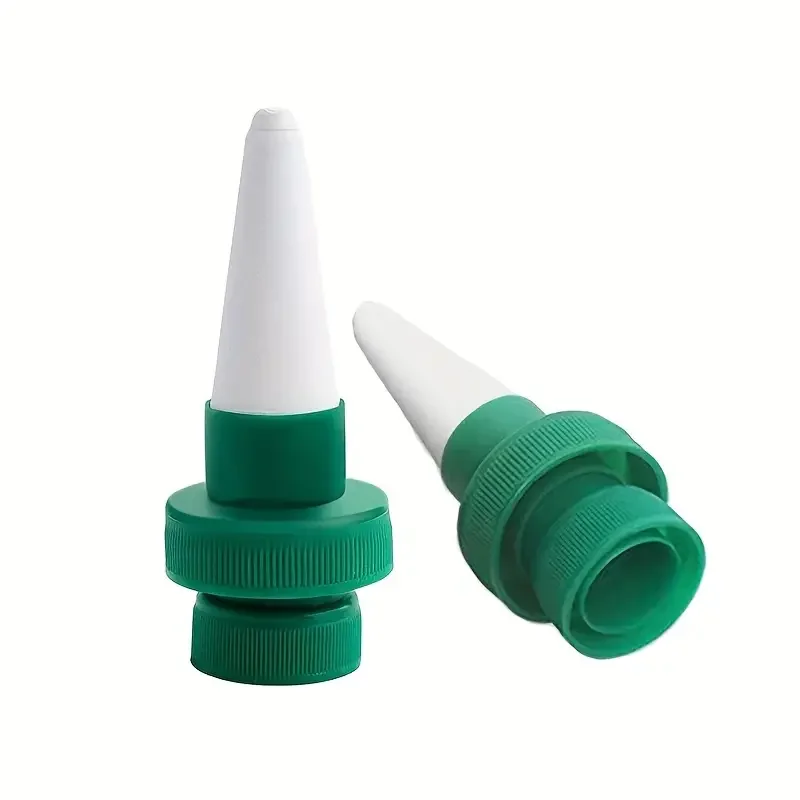 Terracotta Plant Waterkegels – 4 Stuks Zelfwatergevende Spikes Voor Binnen- & Buitenplanten (voor Flessen Met Lange Hals)