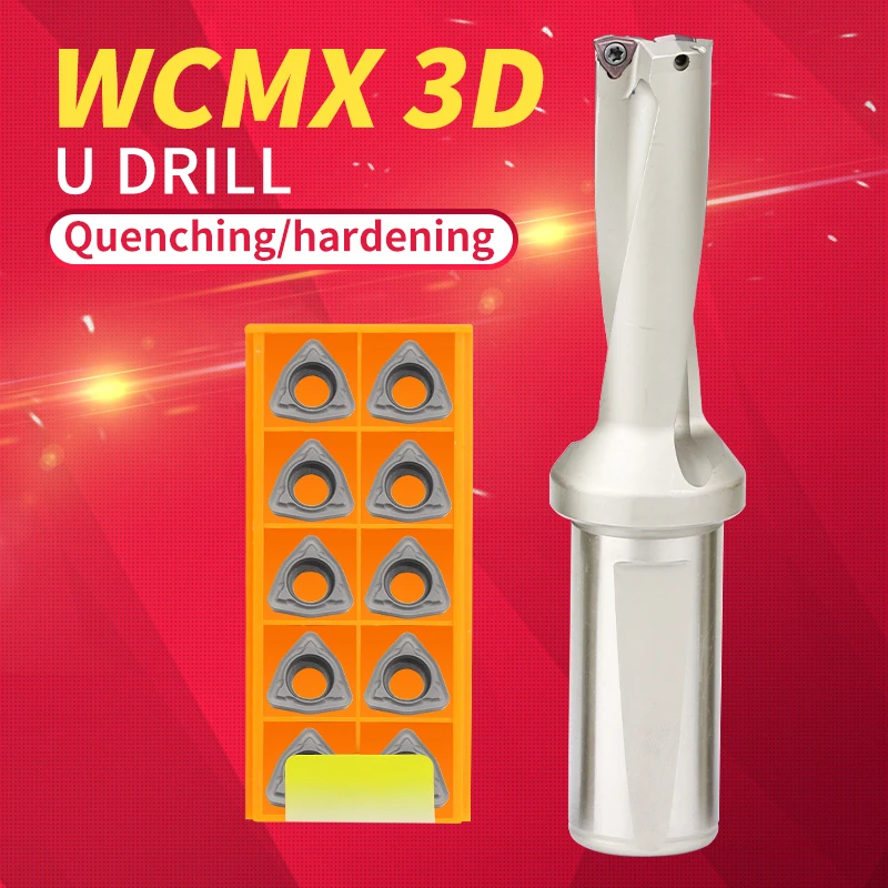 WC Series Drill Bites Insert Drill Metal Drill Bits 14mm-44.5mm Depth  3D U Drill Machinery Lathes CNC Wate
