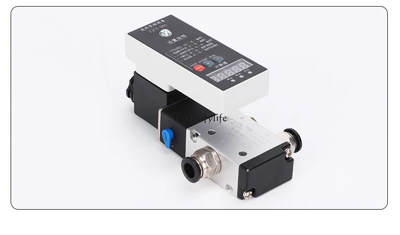 Cylinder Intelligent Controller Punch Blowing Time Switch Delay Count 24V Automatic Reciprocating Air-Operated Solenoid Valve