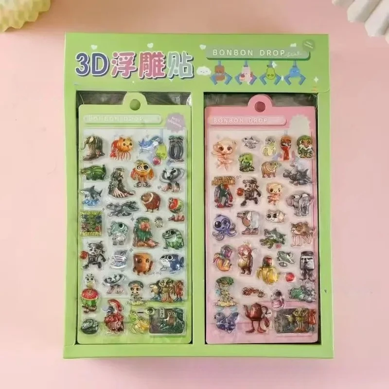 Lindo Sanrio dibujos animados Kuromi My Melody Cinnamoroll 3D pegatinas tridimensionales en relieve decoración del teléfono móvil regalo de vacaciones