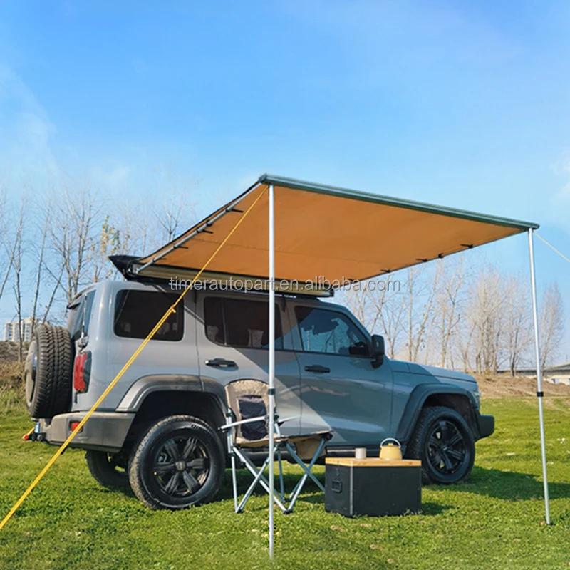 Self-Drive Travel Side Curtain Rain and Sun Protection Integrated Function Thickened Material Hammock Canopy Pickup Bed Awning