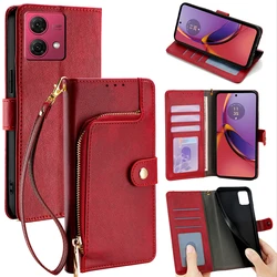 Fashion Coin purses For Motorola G24 G04 G84 G54 G14 G73 G53J G53Y G53 G23 G13 G72 G62 Leather Book Case Flip Cover for Moto G24