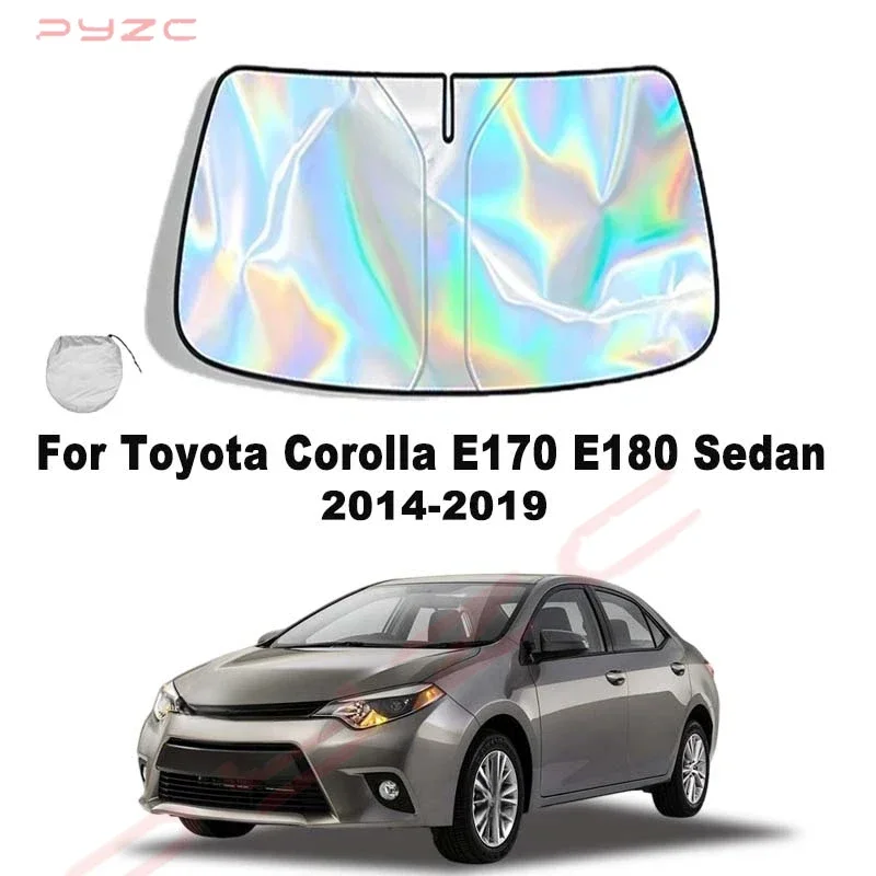 For Toyota Corolla E170 E180 Sedan 2014-2019Car Windshield Sunshade Cover Front Window Sun Shade Visor Auto Interior UV
