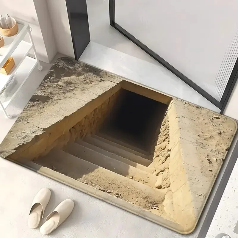 الوهم البصري البساط دوامة تصميم ممسحة عدم الانزلاق قابل للغسل البساط المطبخ الكلمة حصيرة غرفة المعيشة المنزلي والحمام ديكور السجاد #2