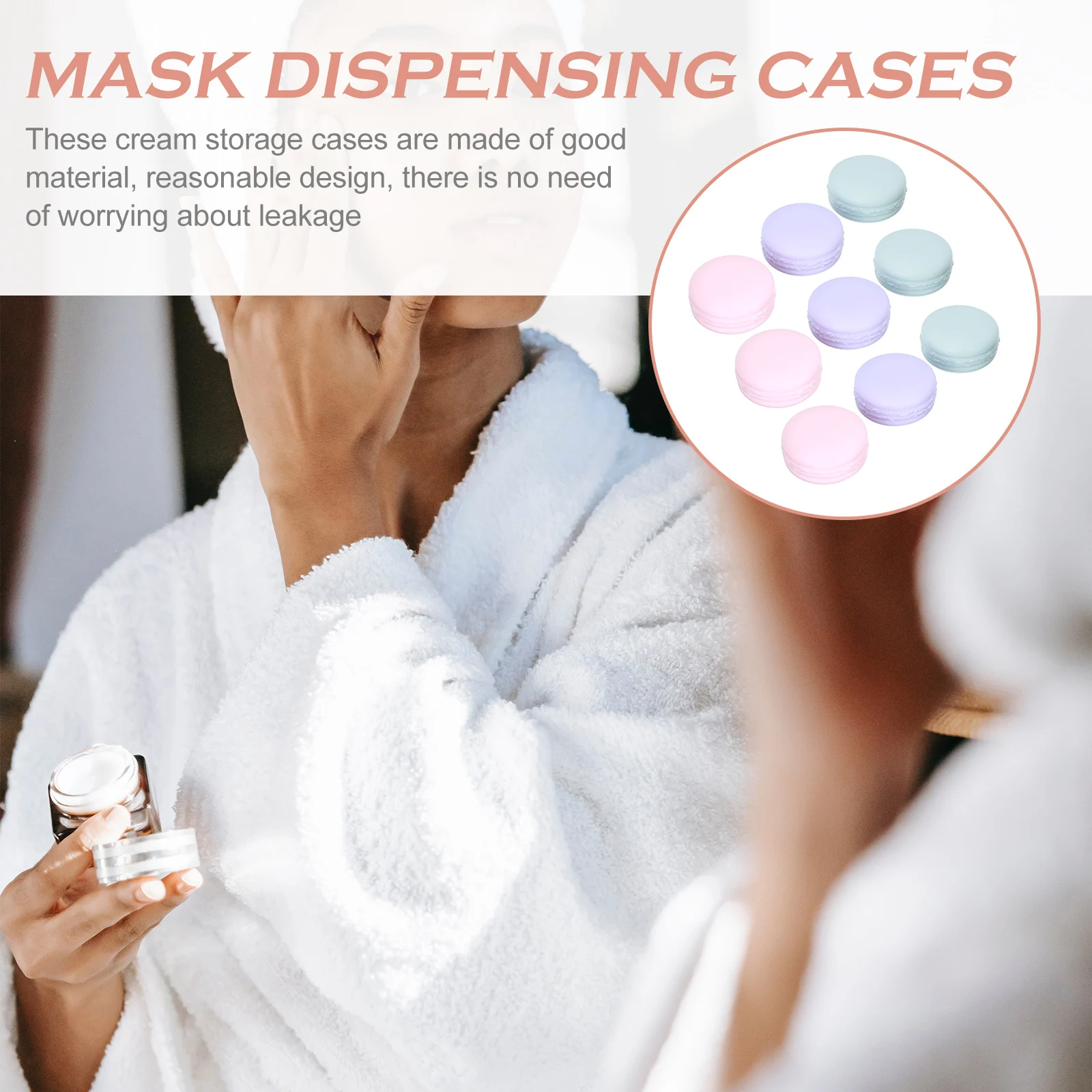 

30pcs Cream Boxes 10ml Macaron Color Plastic Containers for Travel Lip Eye Mask Cases Portable Storage Solutions