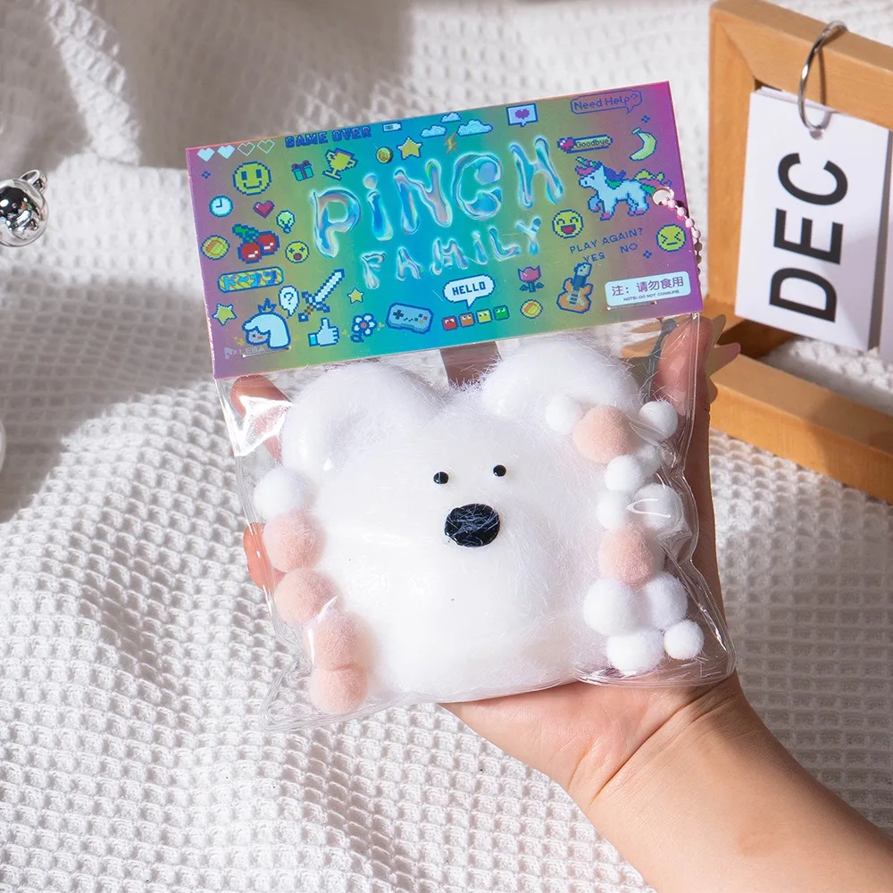 

1 шт., рельефная расслабляющая сжимающая кошачья лапа, медведь, овца, игрушки, мягкие сжимаемые, декомпрессионные, зажимная кошачья лапа, Abreact Sticky