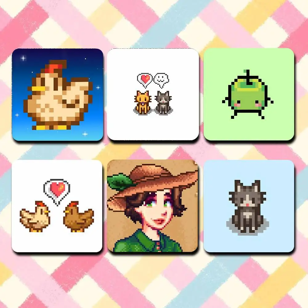 

S-StardewS Game V-Valley Sublimation Magnet Cartoon Anime CuteFridge Magnets Personalized Sublimation Products for Kitchen