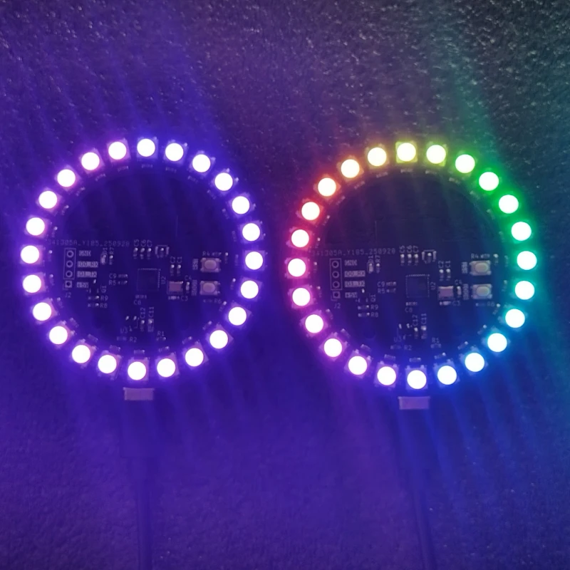 Modified LED DIY Smart Atmosphere Light Development Board Ring Control Light ESP32+WS2812