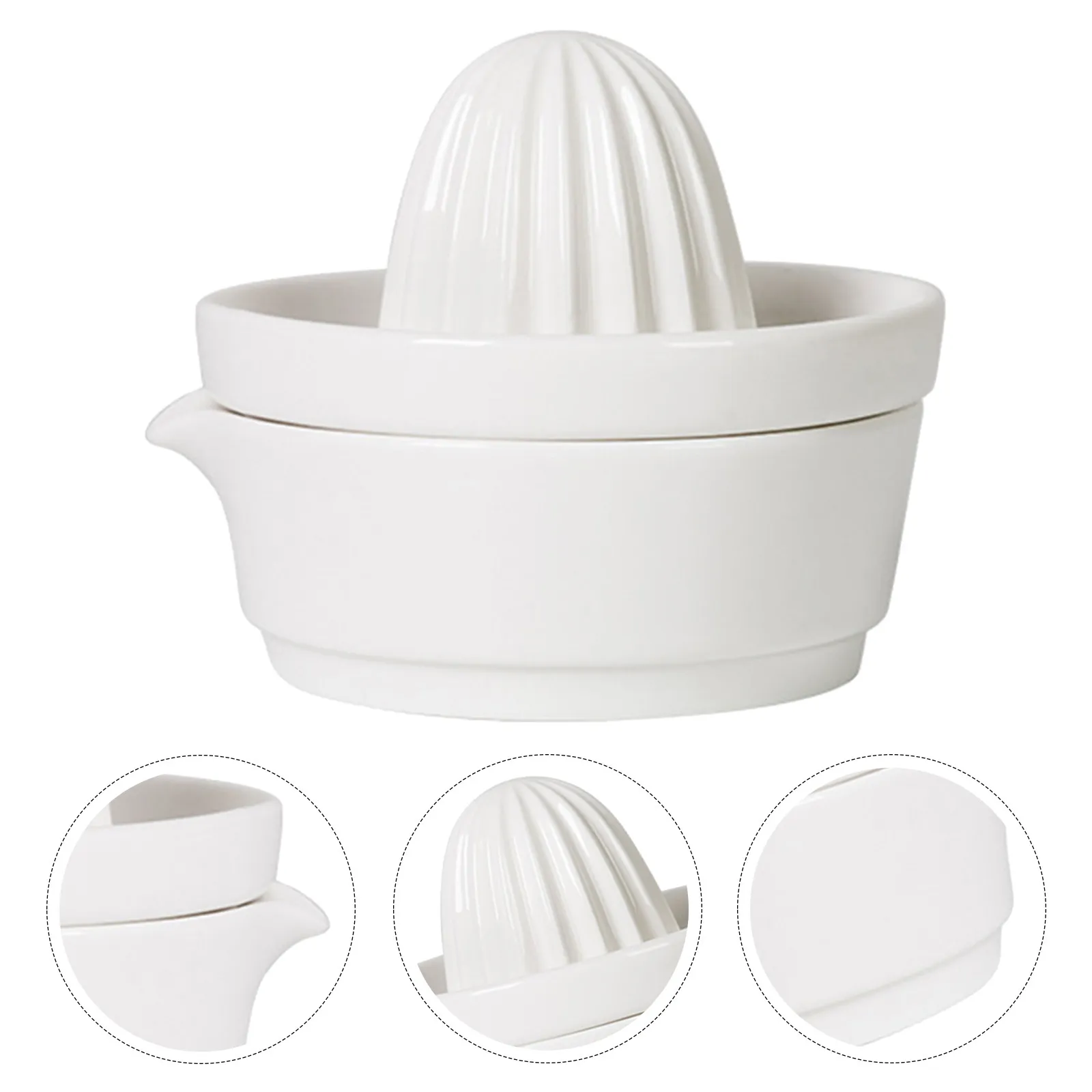 

Керамическая соковыжималка для фруктов, 1 шт., ручная, с разборной конструкцией, простая в использовании, для свежевыжатого сока дома, на пикнике, в кемпинге.