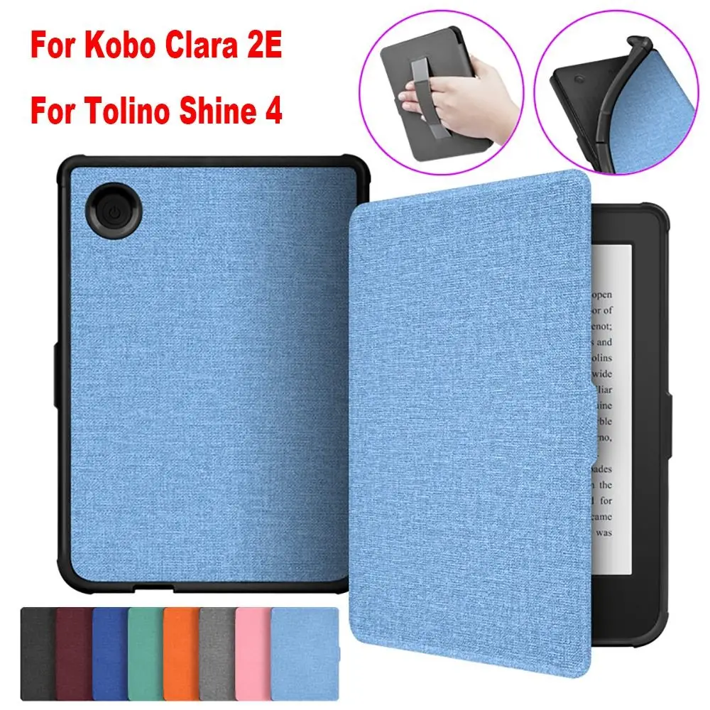 Auto Sleep/Wake 6 inch E-book Reader Case TPU Shockproof N506 Funda For Tolino Shine 4 Ultra Slim for Kobo Clara 2E 2022