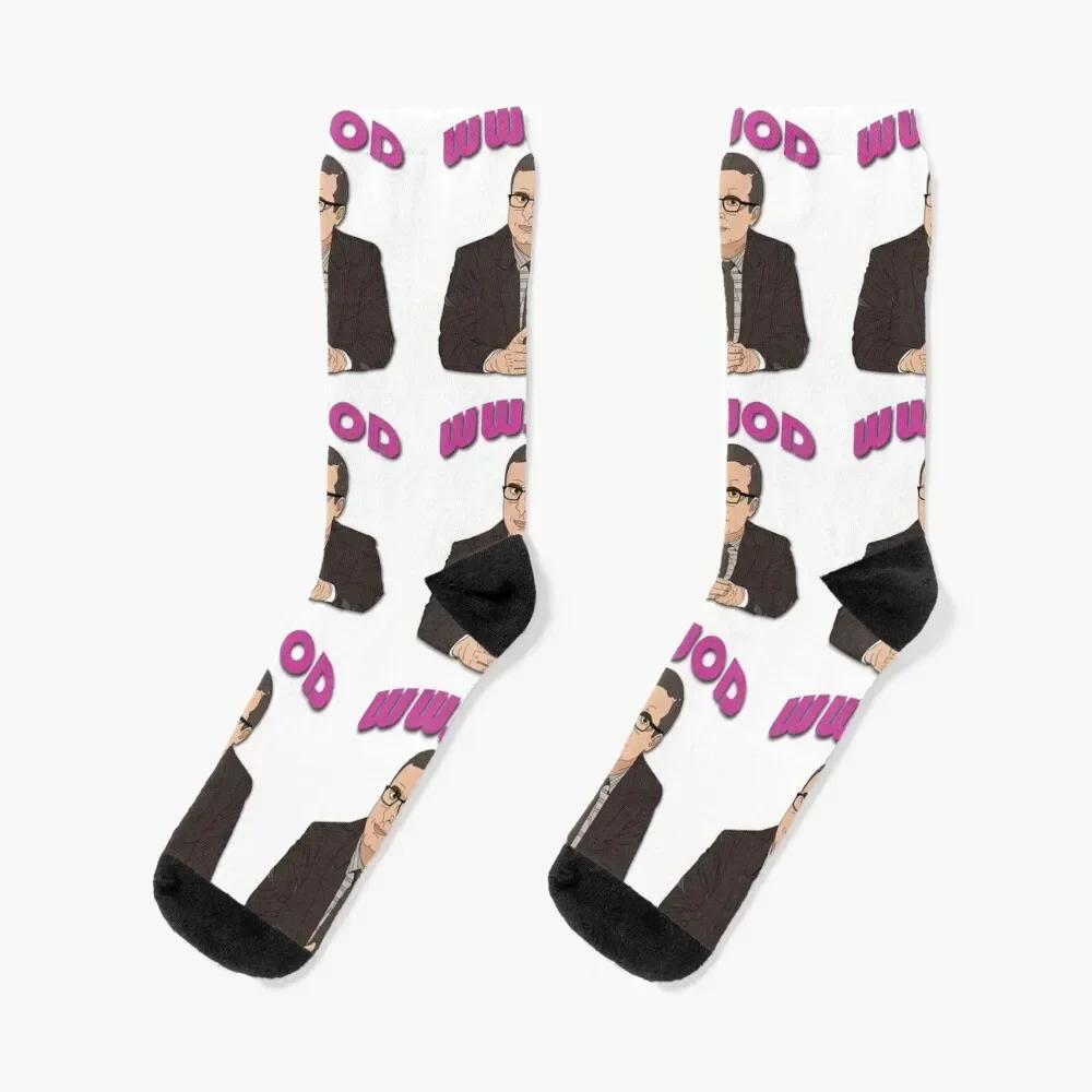 

What Would John Oliver Do Socks Non-slip cartoon bright garter hiking Socks Girl Men's