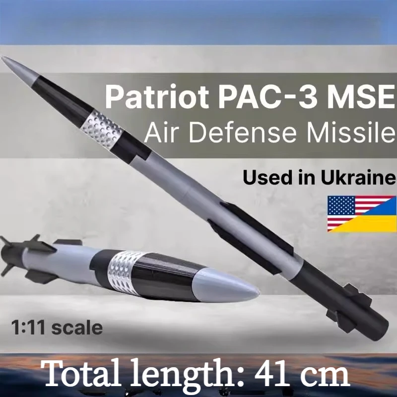 

3D-printed 1:11 Scale Replica Model, Patriot PAC-3 MSE Air Defence Toy Model, Static Display Piece for Military Enthusiasts