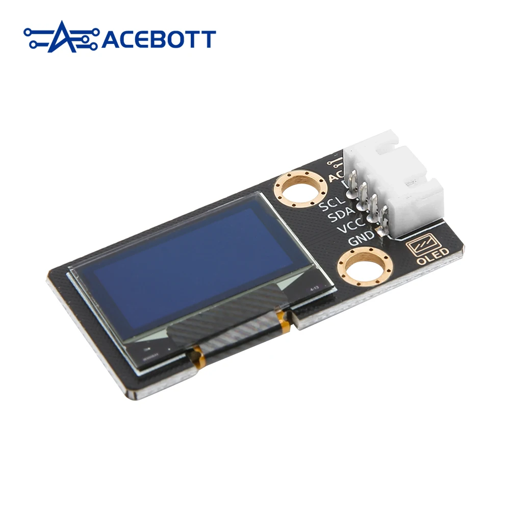 ACEBOTT 0.96 Inch OLED LCD Module White Backlight Compatible with ESP32 Arduino