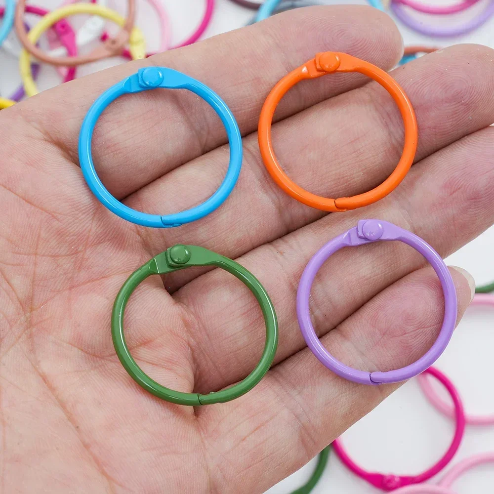 Metal Gate O Spring Clasps Openable Round Carabiner Keychain Bag Clips Hook Connector For DIY Buckles Jewelry Making