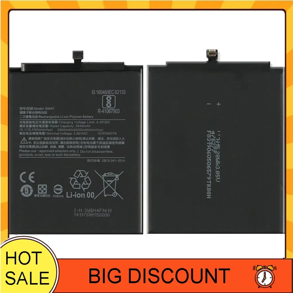 BM3E BM3B BM3D BM3F BM3J BM3K BM3L BM3M BM4F BN31 Battery For Xiaomi Mi 8 9 SE Pro Lite 5 4C 5S 5X 6 6X MAX MIX 2 2S 3 CC9 CC9E