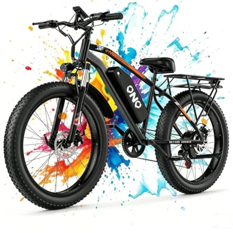 

Electric bike for adult commuting and outdoor adventure: 1500W peak motor, 28MPH, 48V 15AH removable battery, 60-mile range, UL