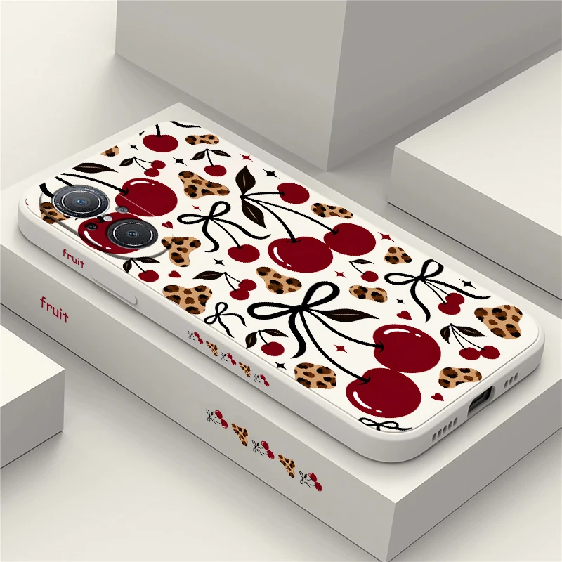 Print Cherry Case For Huawei Y9 Prime Y7 Pro 2019 Y7A Y9S Nova 6 9 SE 8i 5T 3i P20 P30 P40 Lite E P Smart Z Plus Soft TPU covers