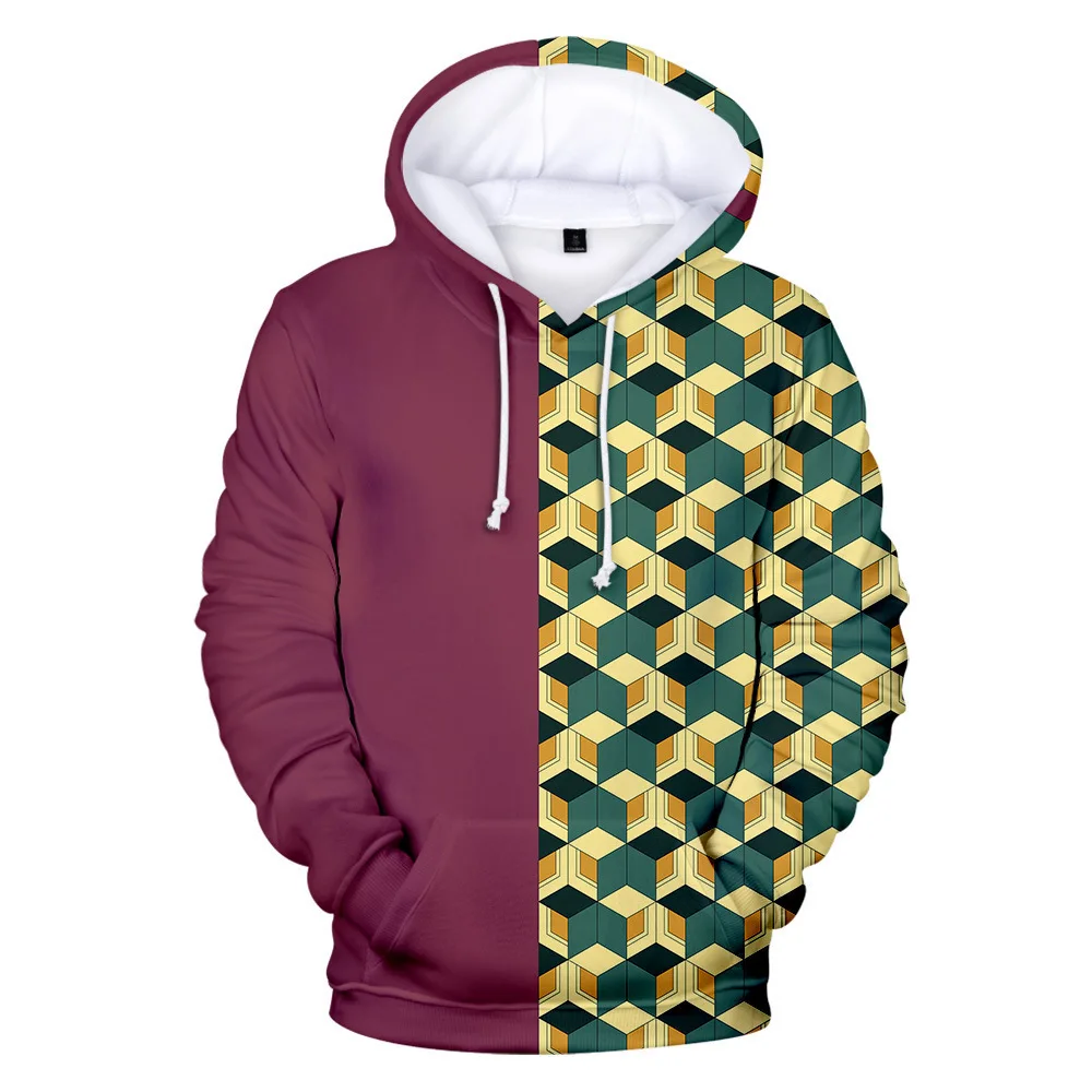 

Anime Demon Slayer Hoodies For Men Women Fashion Creative Cosplay Hooded Pullover Top Japanese Harajuku Style Peripheral Clothes