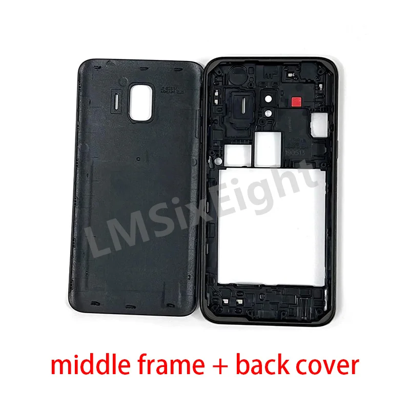 For Samsung Galaxy J2 Core J260 J260F J260G J260M J260Y Housing Middle Frame Cover Lid Rear+Battery Back Case Side Buttons Parts